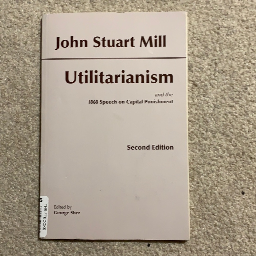 Utilitarianism ethics book